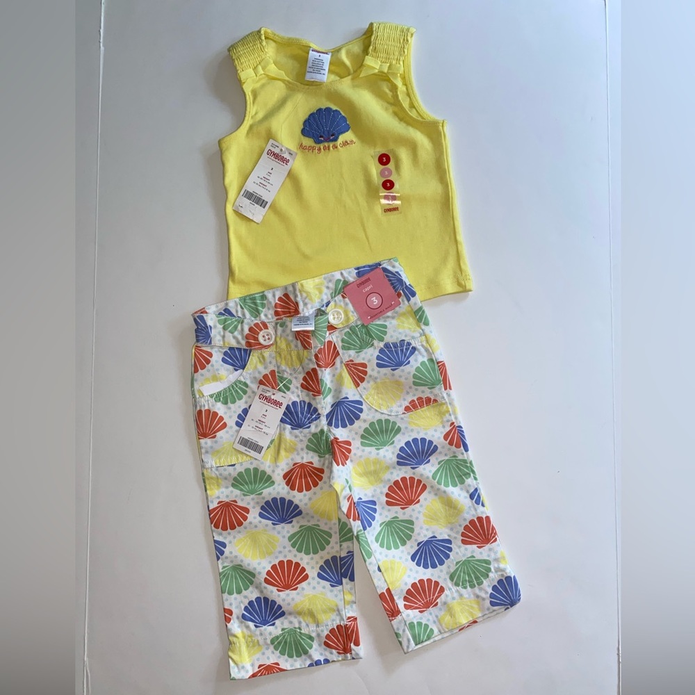 NWT Gymboree “happy as a clam” matching set size 3